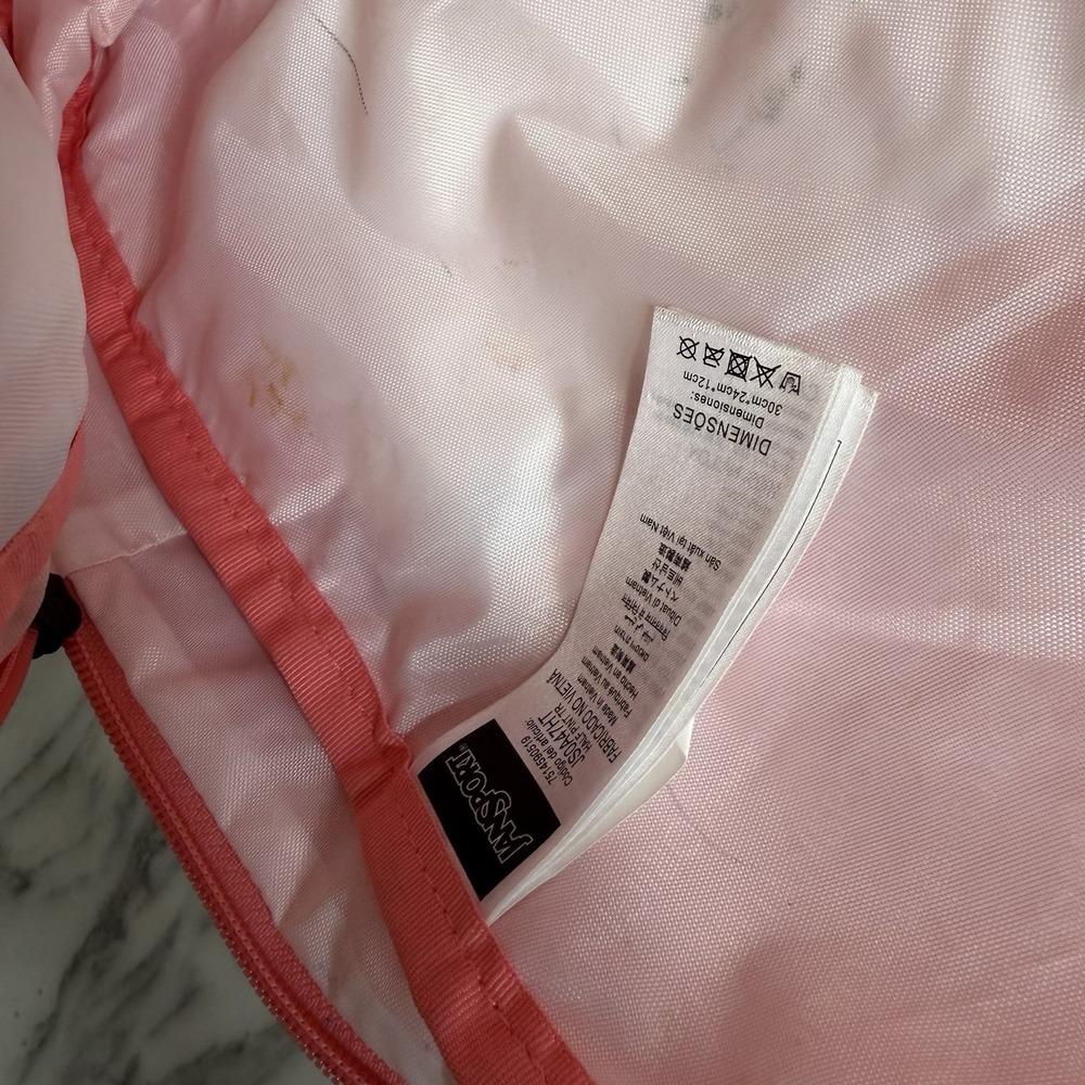 Jansport Mini Backpack Half Pint TR pink Pockets Zip Trail Outdoors - Picture 5 of 8